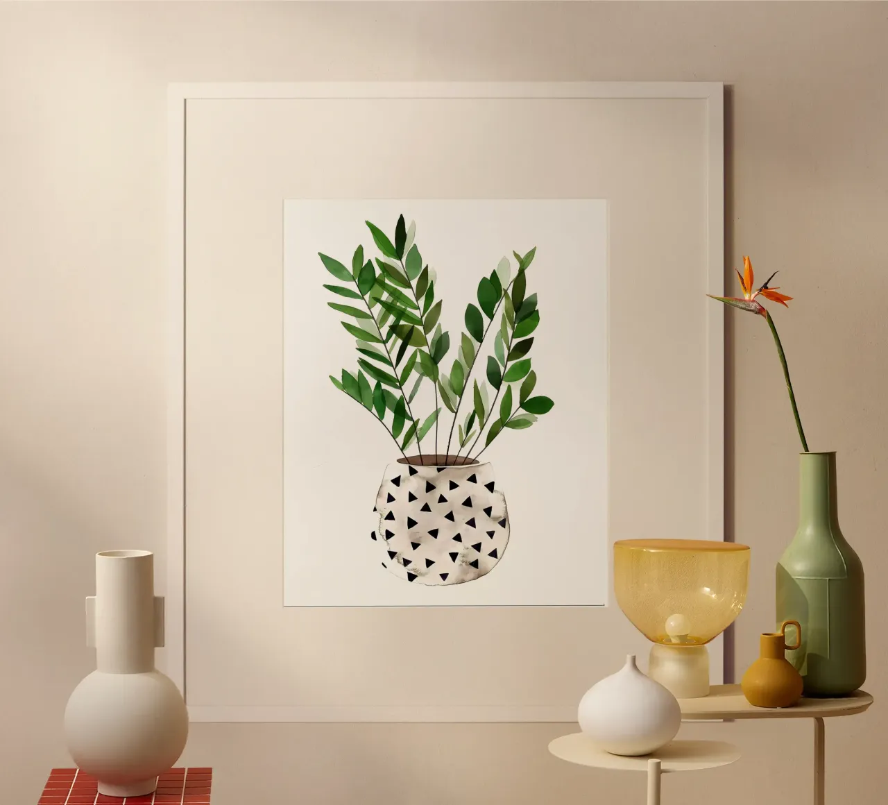 Pianta in vaso carta hahnemühle da Larry