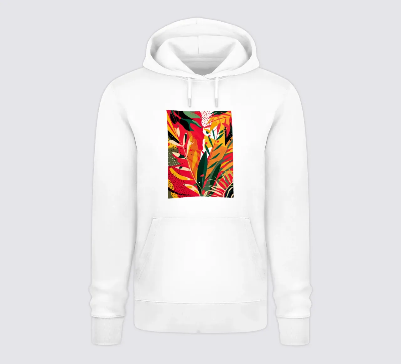 Fiery Tropic Abstract hoodie by Solar Paint