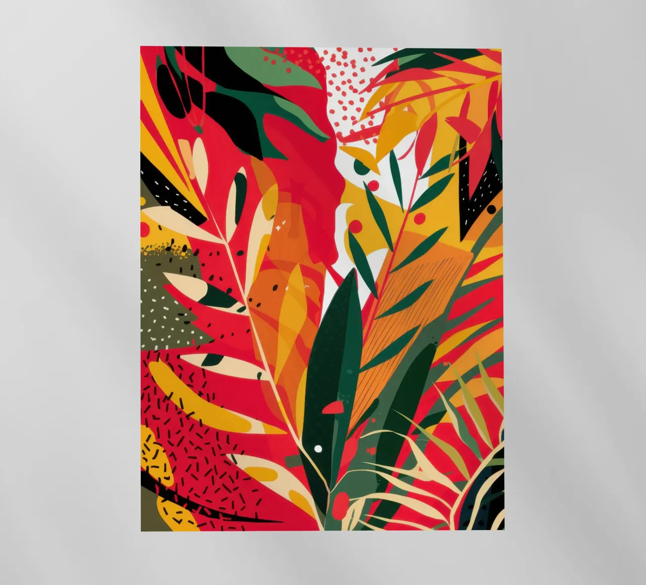 Fiery Tropic Abstract backlit film by Solar Paint