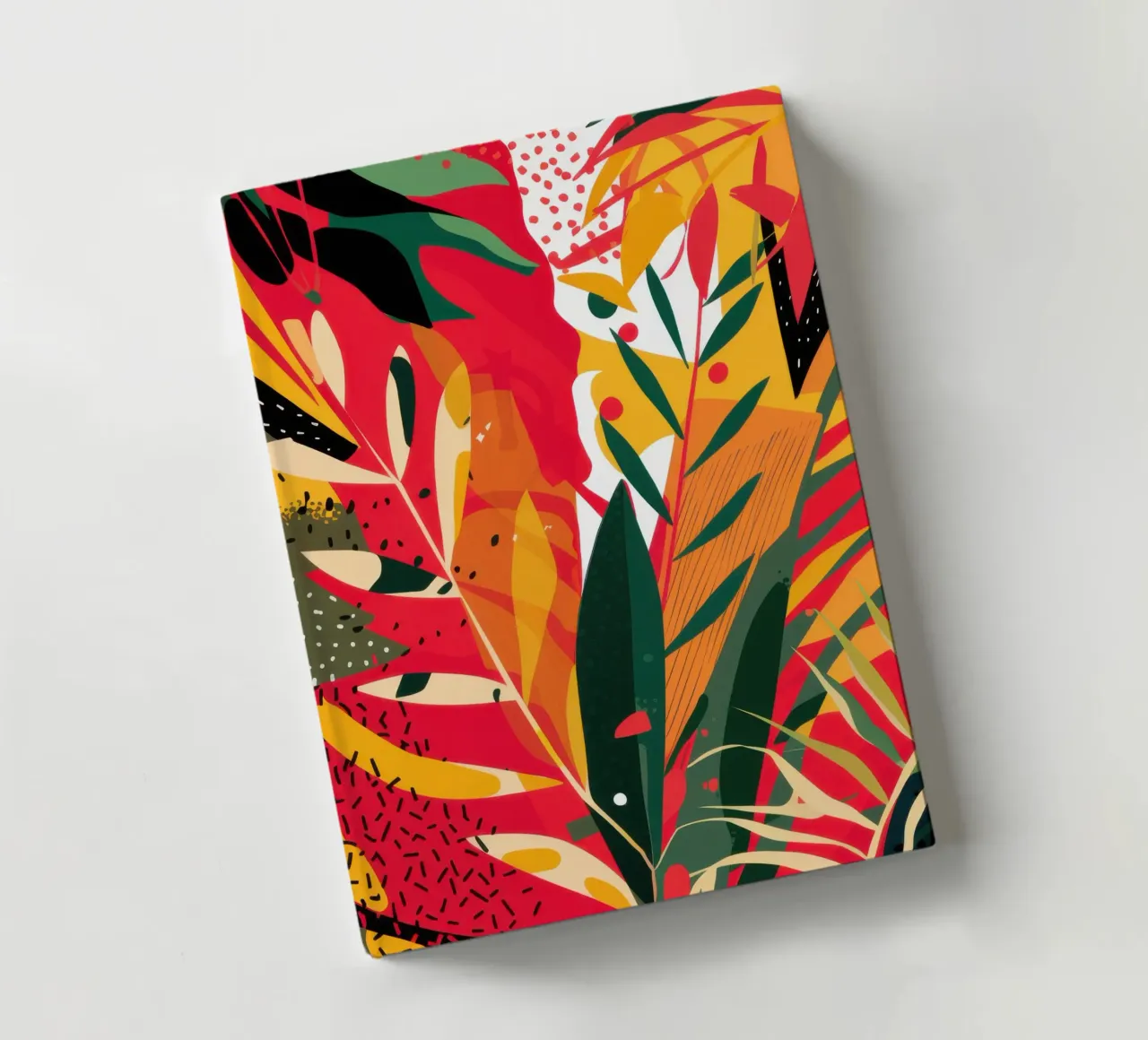 Fiery Tropic Abstract notebook by Solar Paint