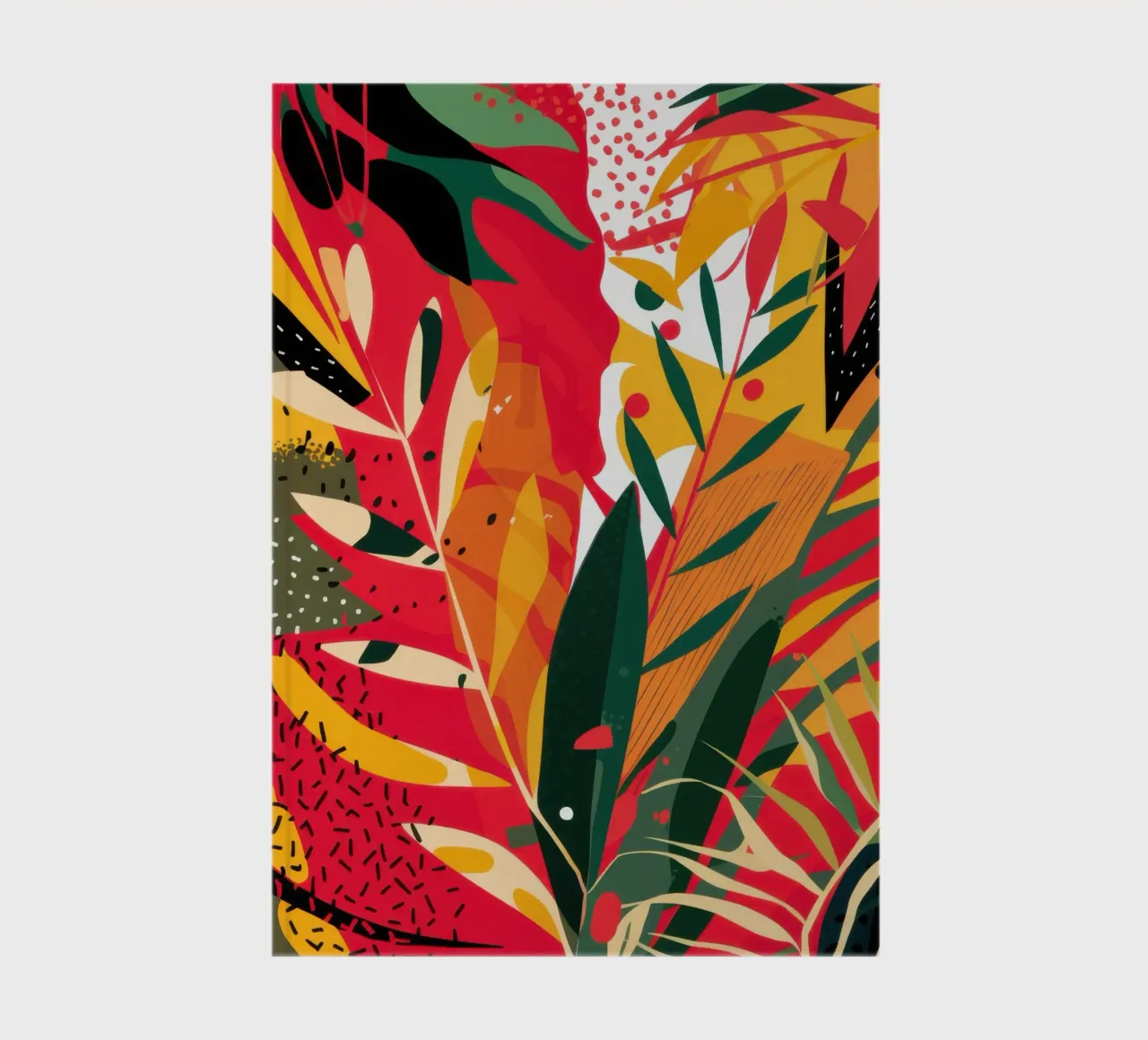 Fiery Tropic Abstract notebook by Solar Paint