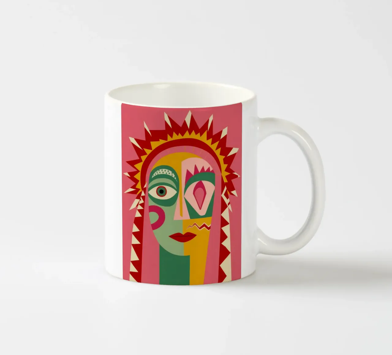 Viso solare radioso tazza in ceramica da Flock Reverie