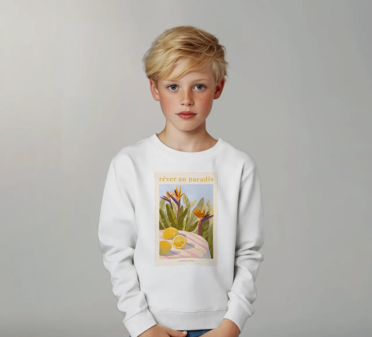 Rêver au Paradis felpa bambino da Goed Blauw