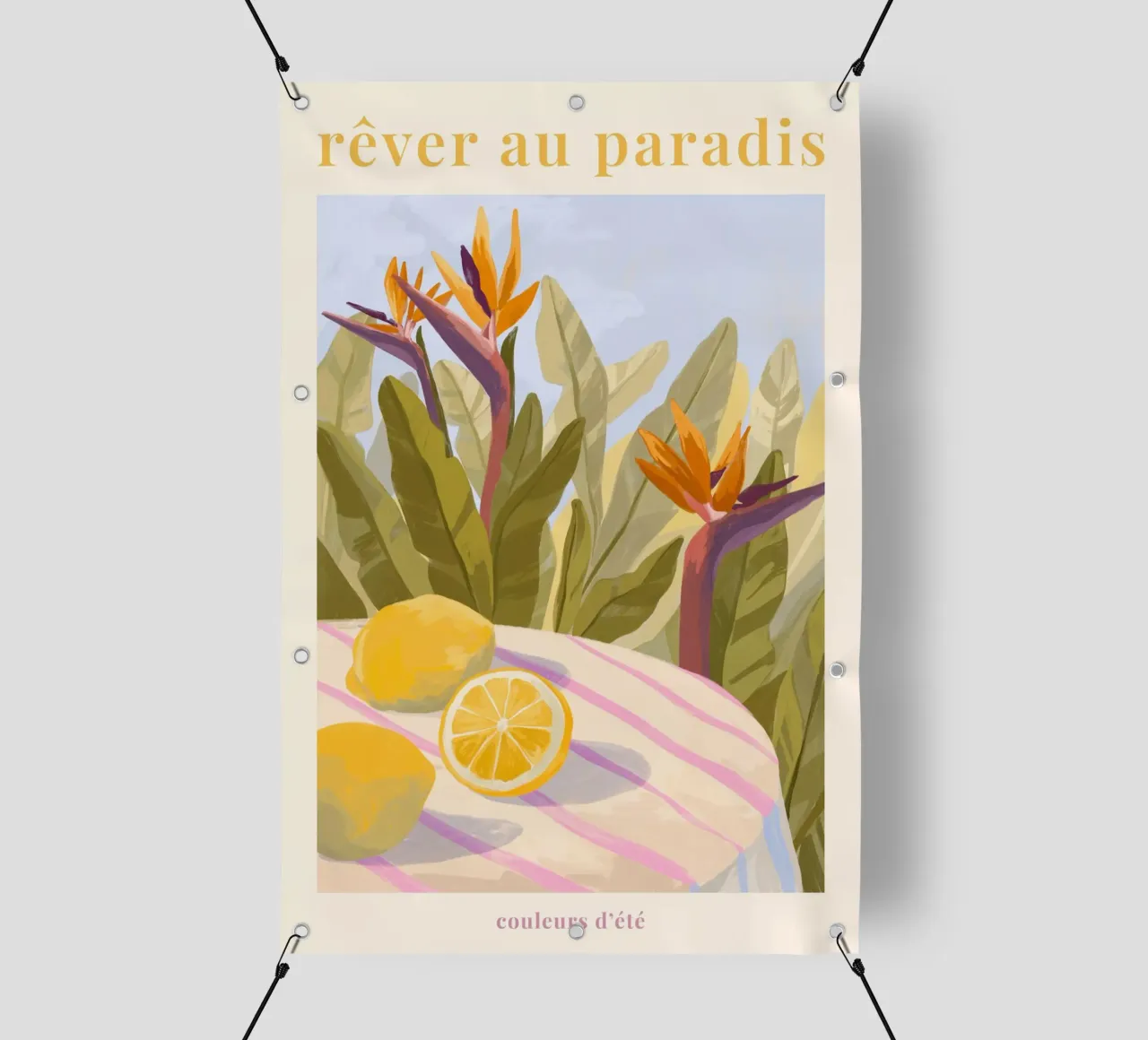 Rêver au Paradis telo in pvc da Goed Blauw