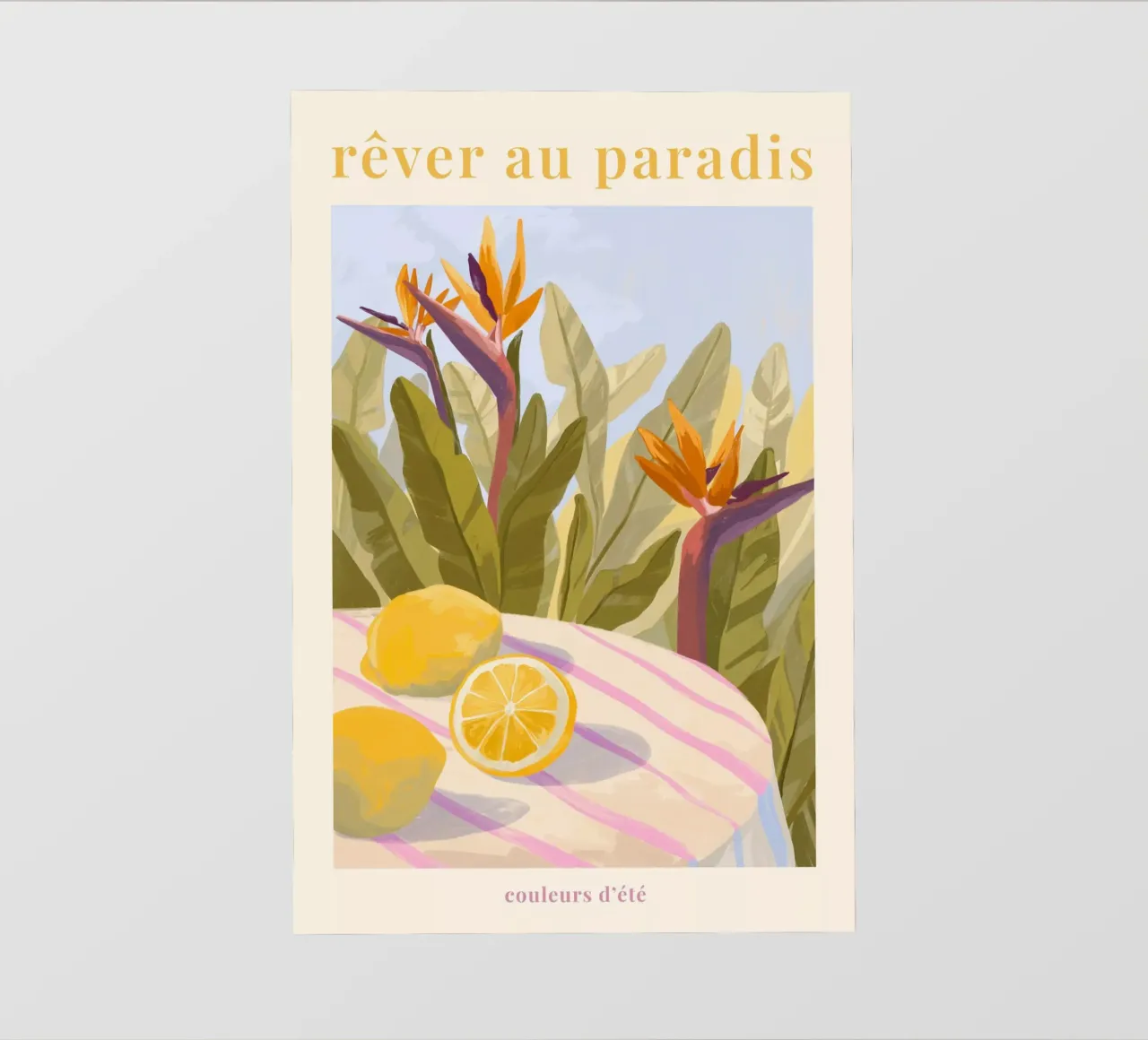 Rêver au Paradis telo in pvc da Goed Blauw
