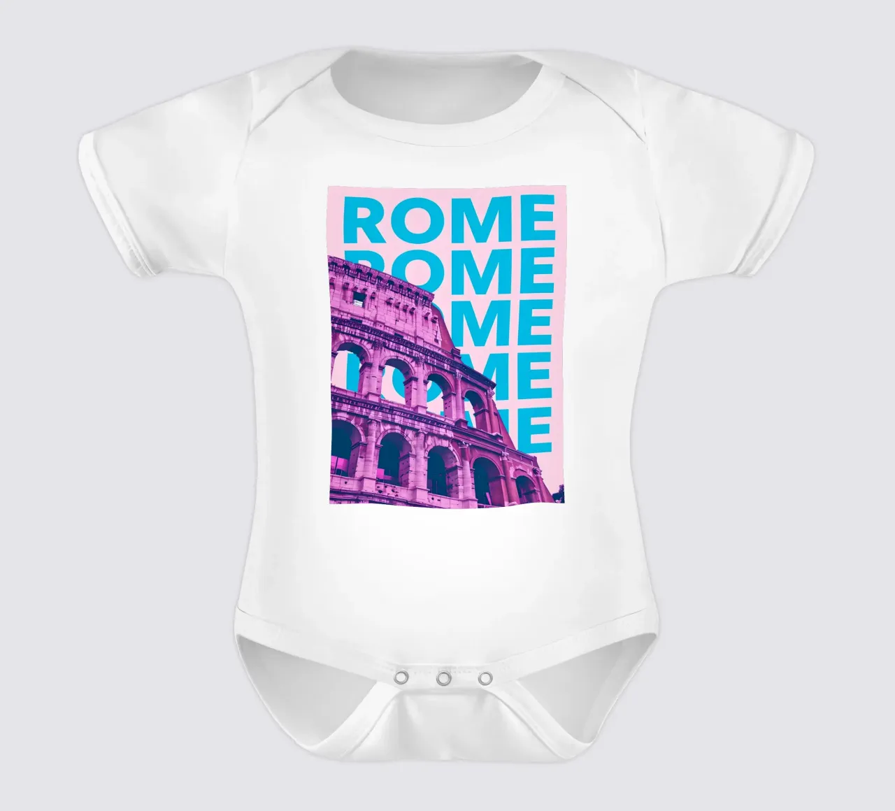 Póster Pop Art Coliseo de Roma body de bebé de 🥝 KIWI STORE