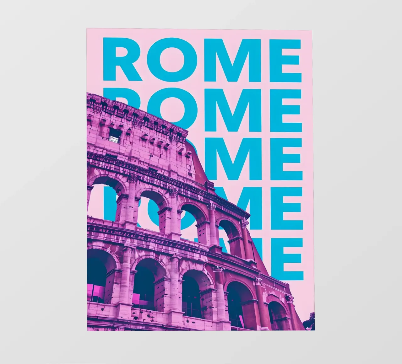 Poster Pop Art del Colosseo di Roma telo in pvc da 🥝 KIWI STORE