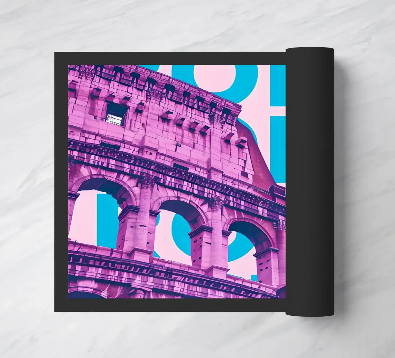 Poster Pop Art del Colosseo di Roma zerbino da 🥝 KIWI STORE