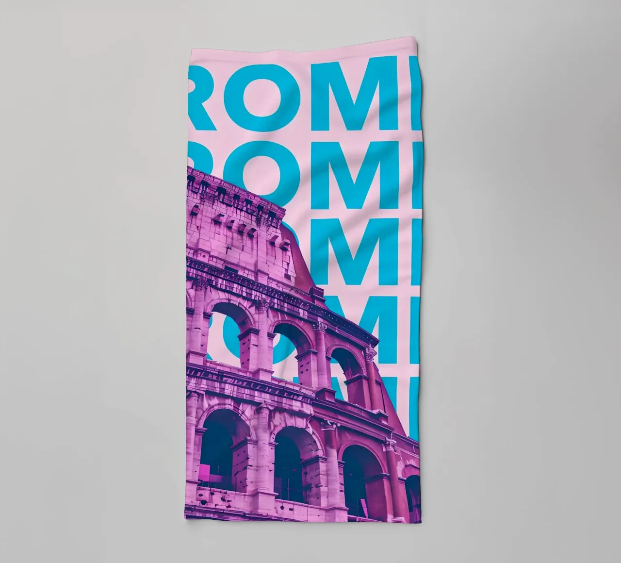 Rome Colosseum Pop Art Poster towel by 🥝 KIWI STORE