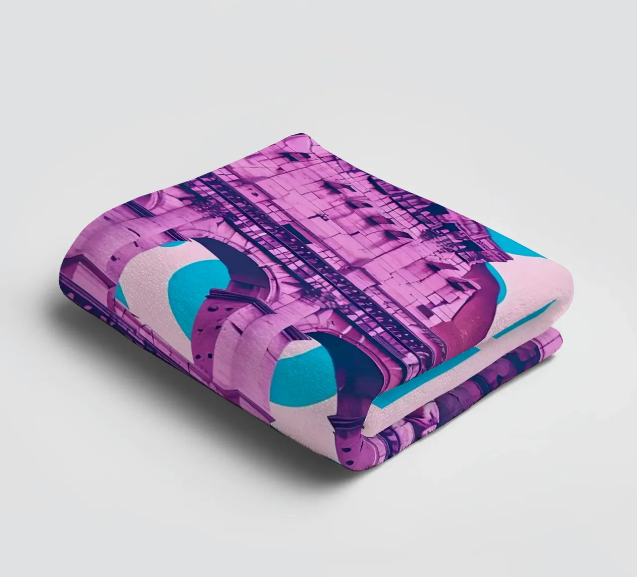 Rome Colosseum Pop Art Poster towel by 🥝 KIWI STORE