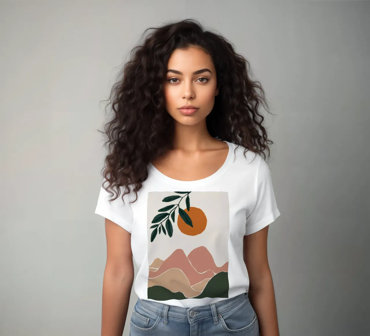 Resumen Sunset Hills camiseta de mujer de Veil Maya