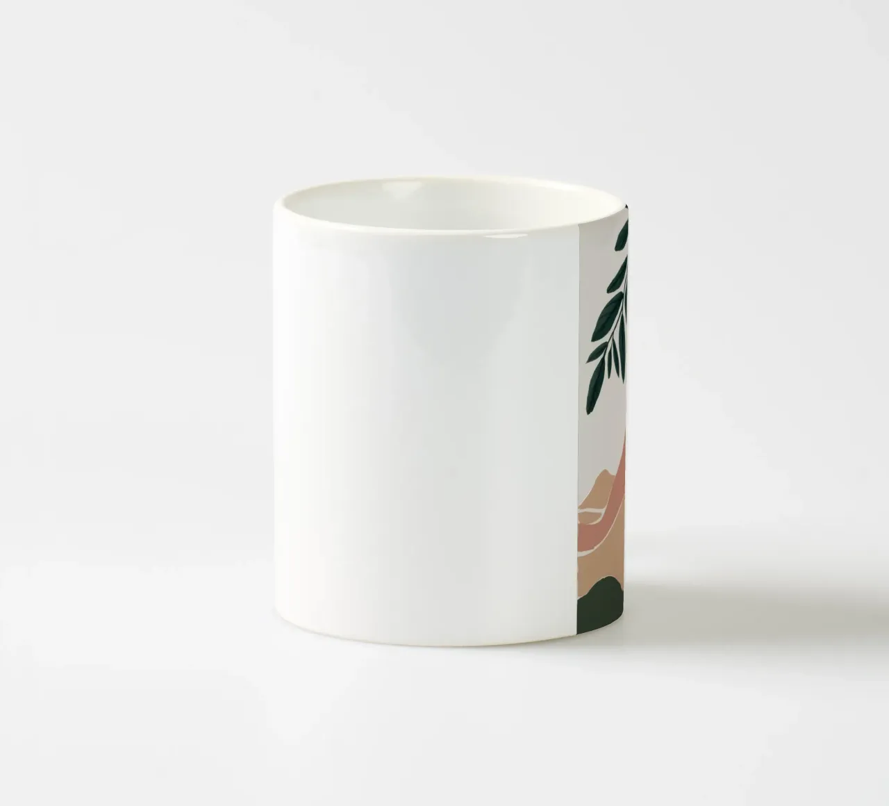 Abstract Sunset Hills ceramic mug by Veil Maya