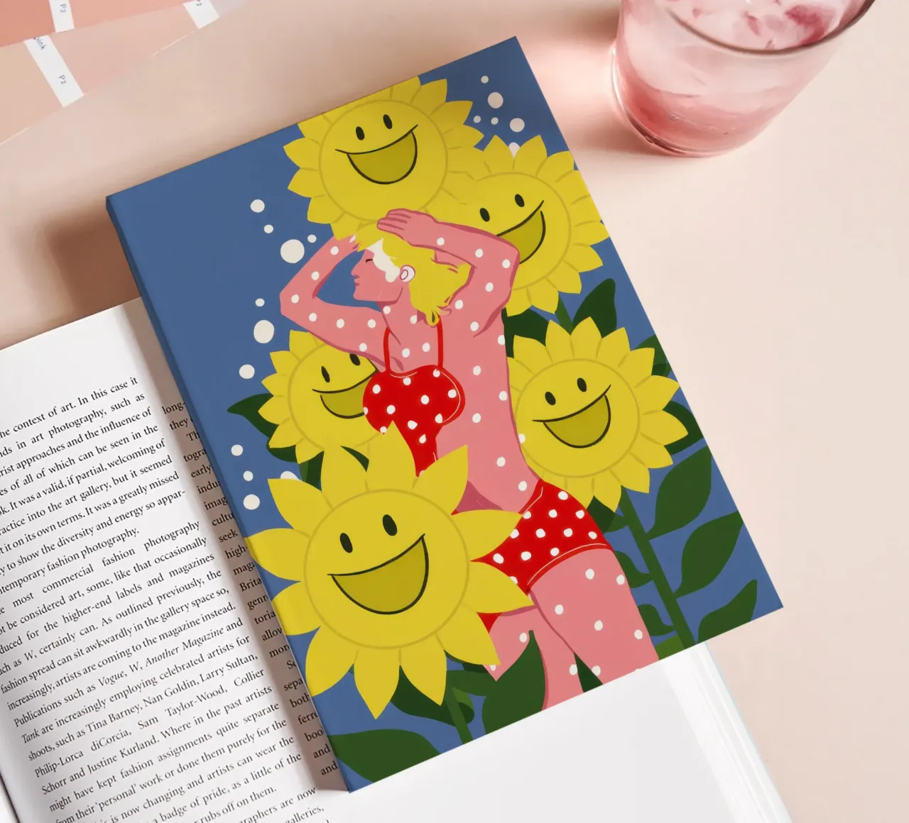 Happy Flower Friends notebook by Solar Paint
