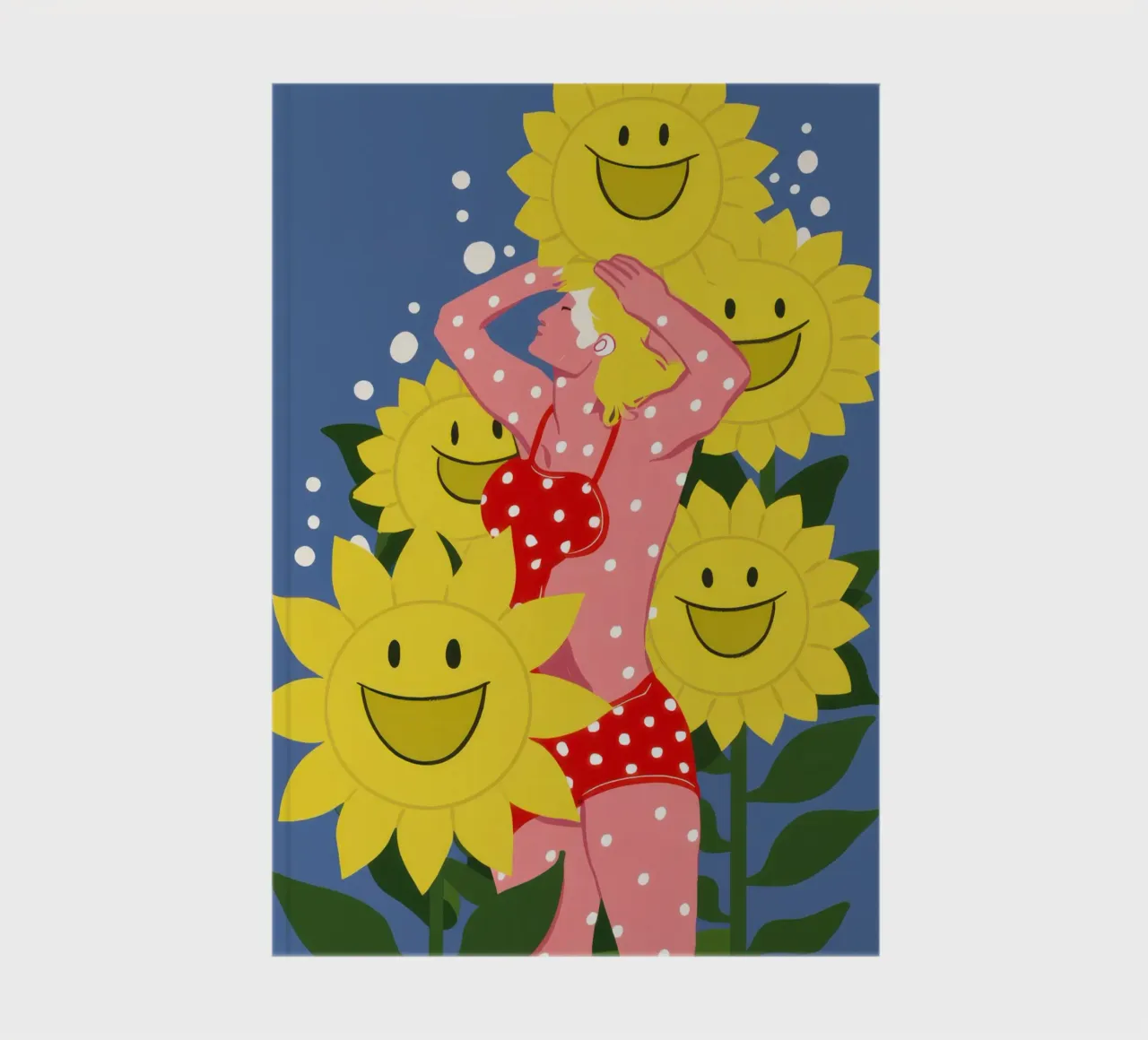Happy Flower Friends notebook by Solar Paint
