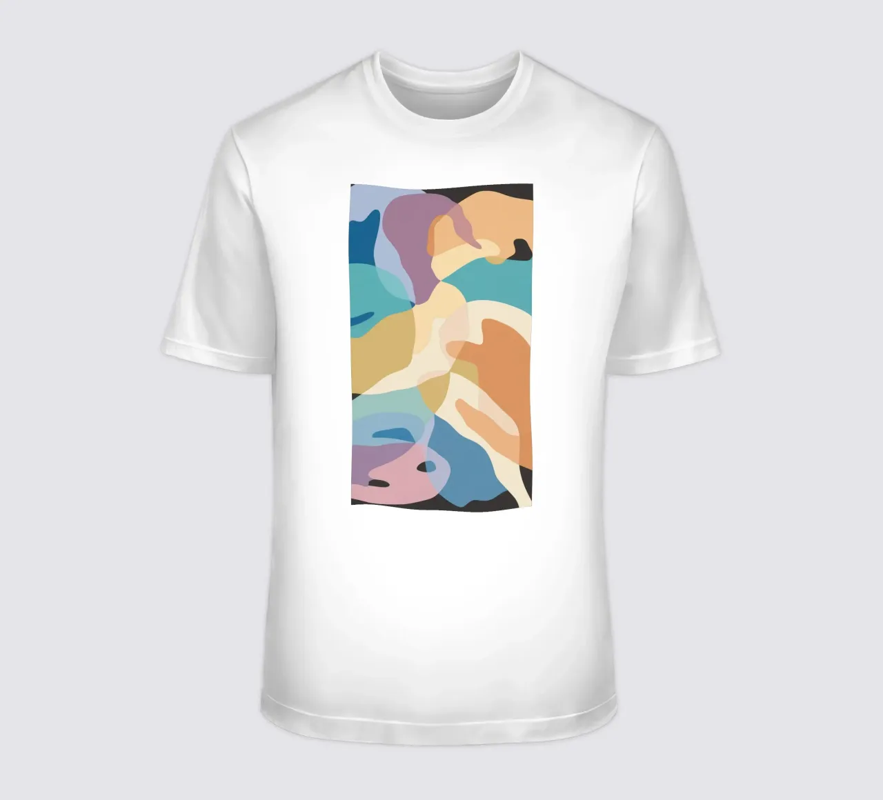 Pastel Form Abstraction t-shirt by Veil Maya