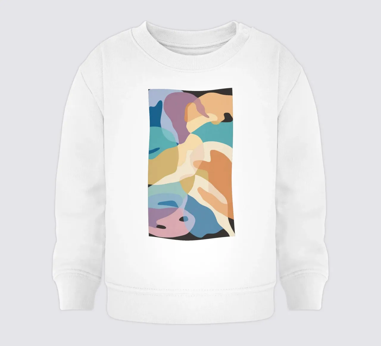 Pastel Form Abstraction baby sweatshirt by Veil Maya