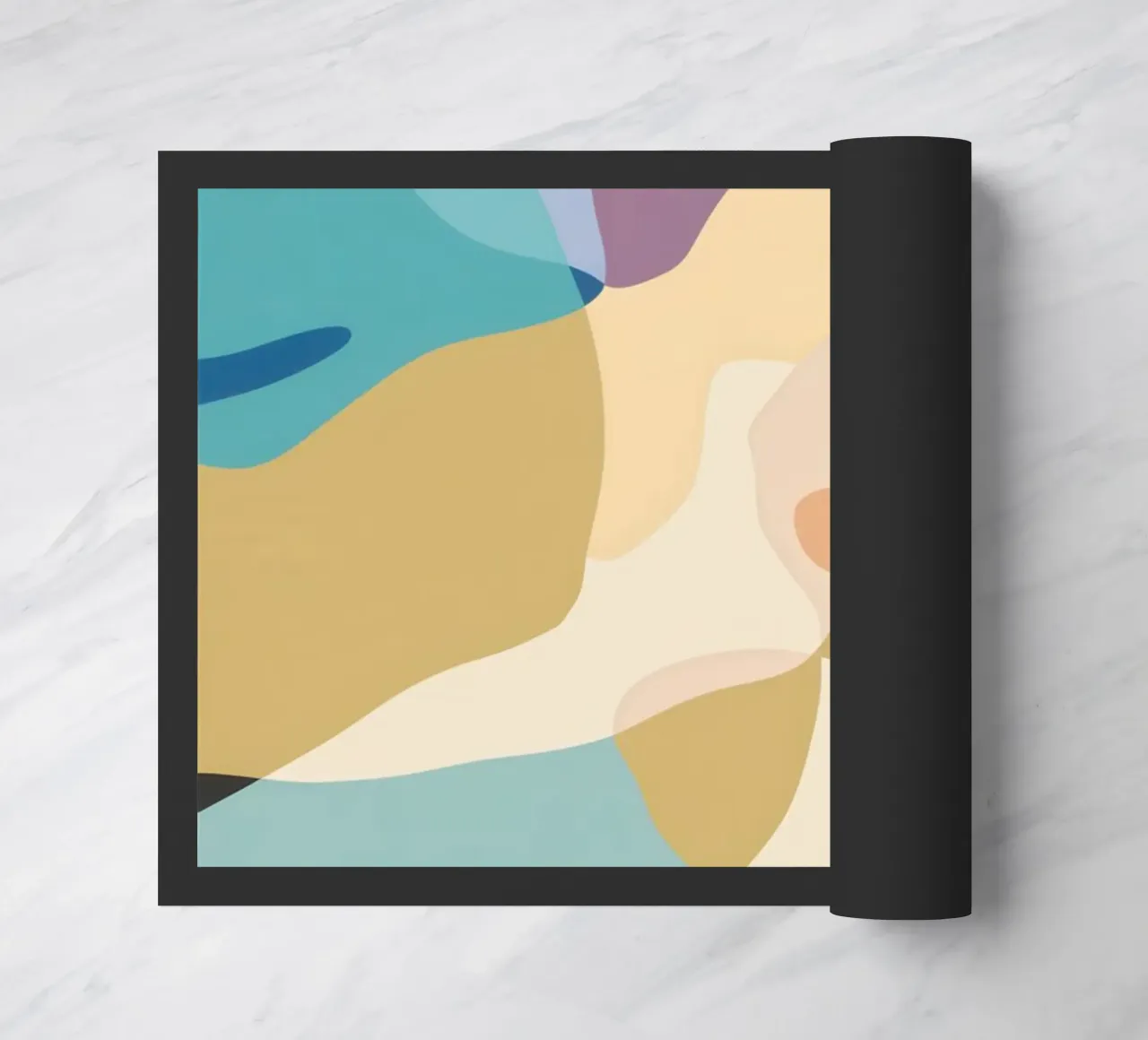 Pastel Form Abstraction doormat by Veil Maya