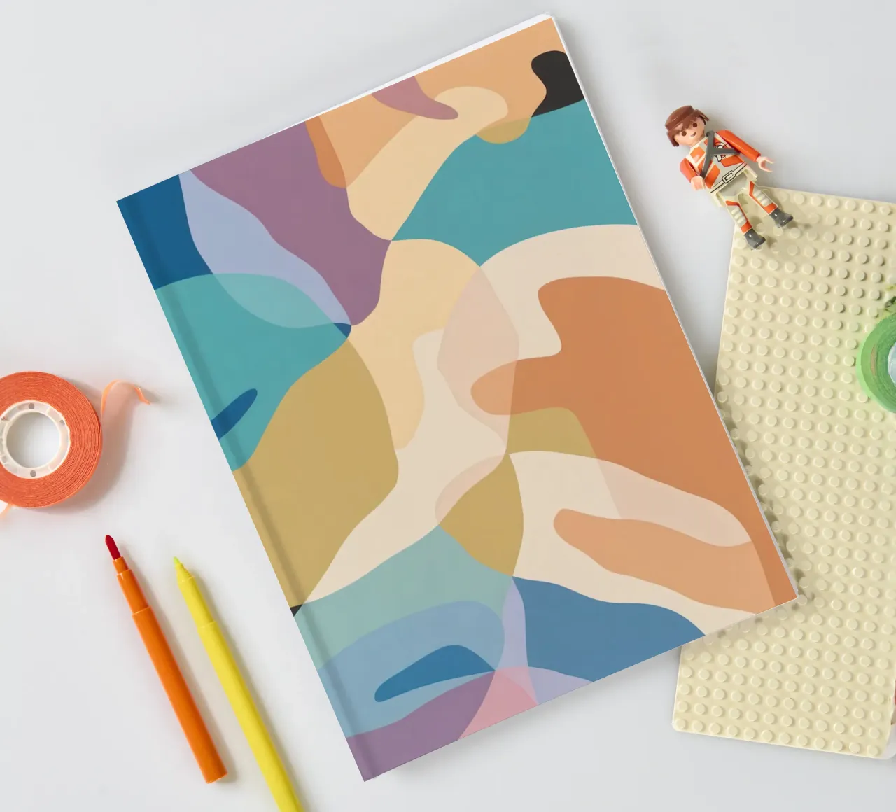 Pastel Form Abstraction notebook by Veil Maya