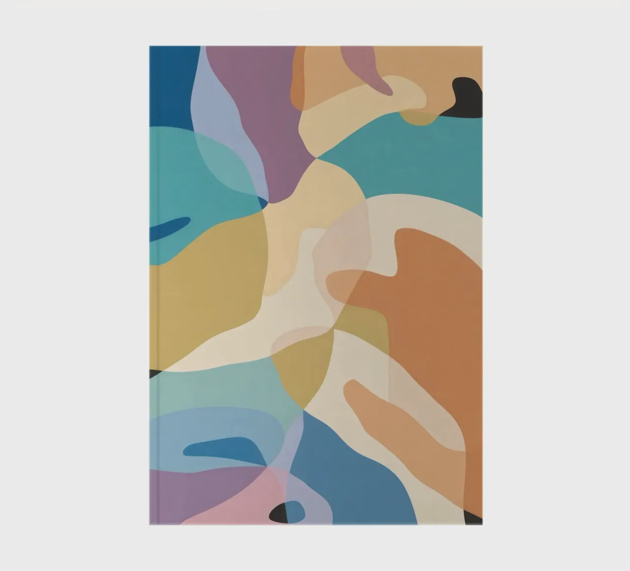 Pastel Form Abstraction notebook by Veil Maya