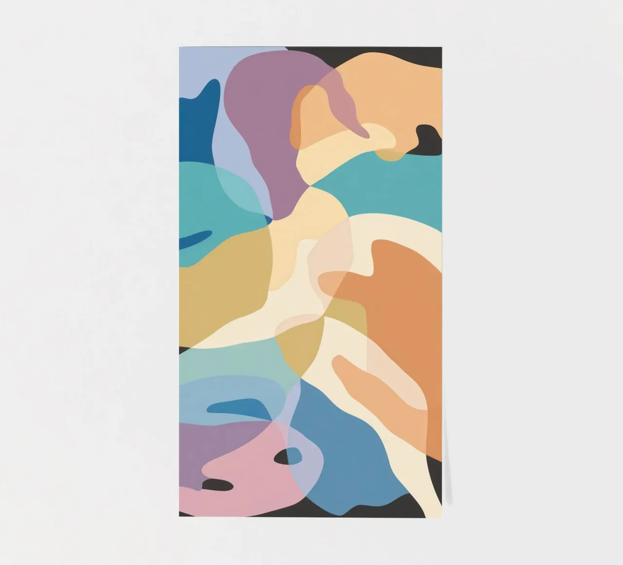 Pastel Form Abstraction sticker sheet by Veil Maya