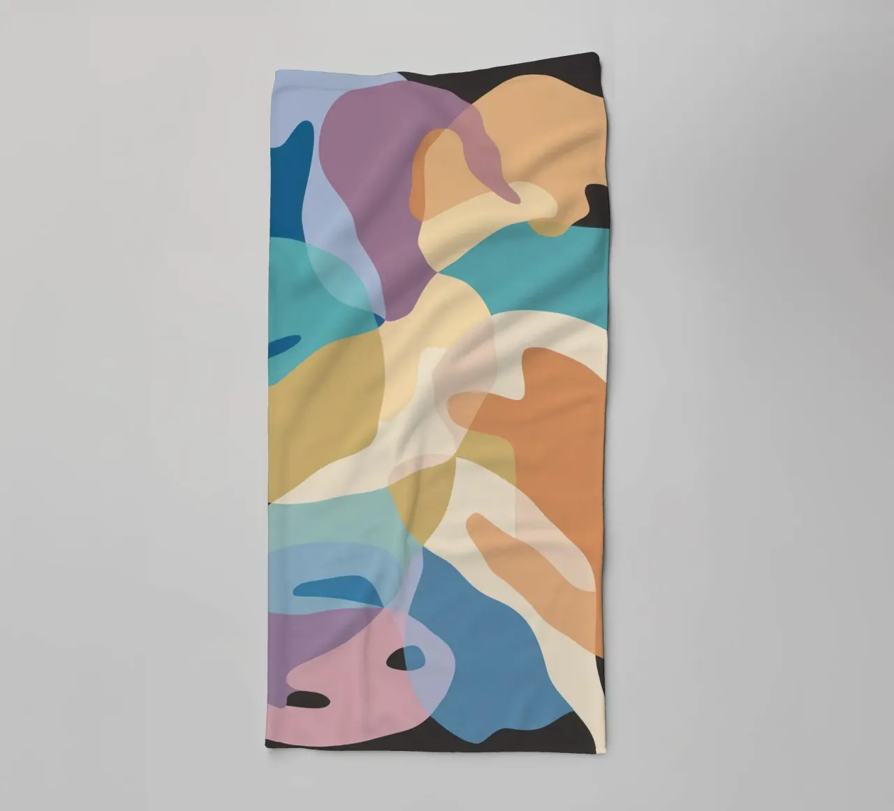 Pastel Form Abstraction towel by Veil Maya