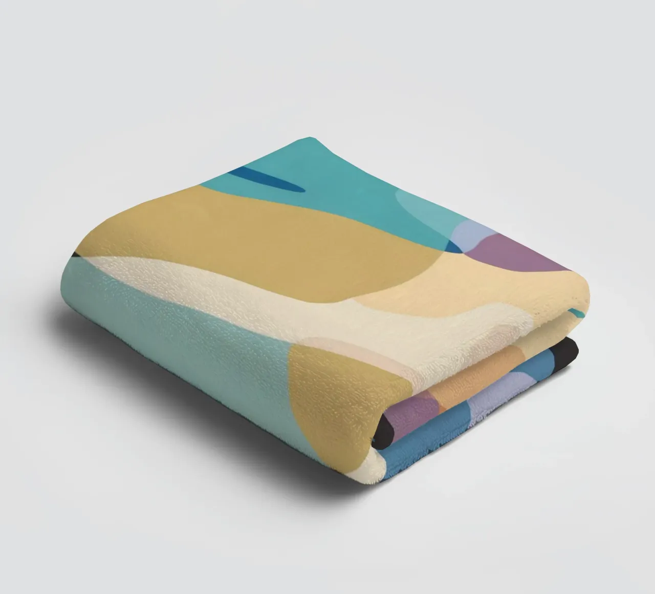Pastel Form Abstraction towel by Veil Maya