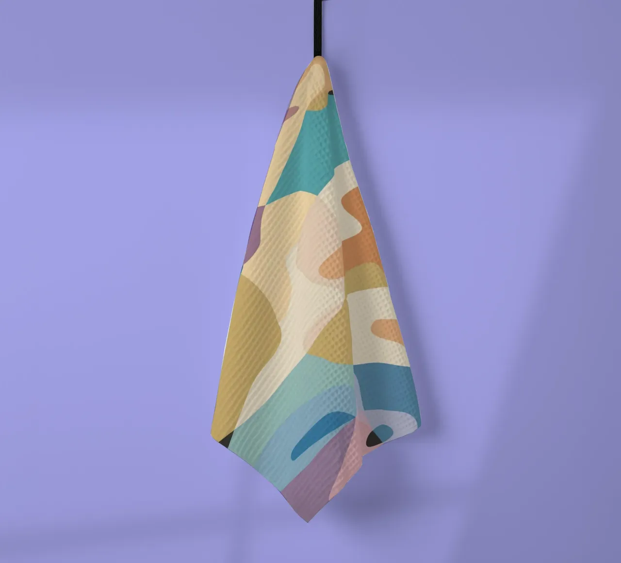 Pastel Form Abstraction tea towel by Veil Maya
