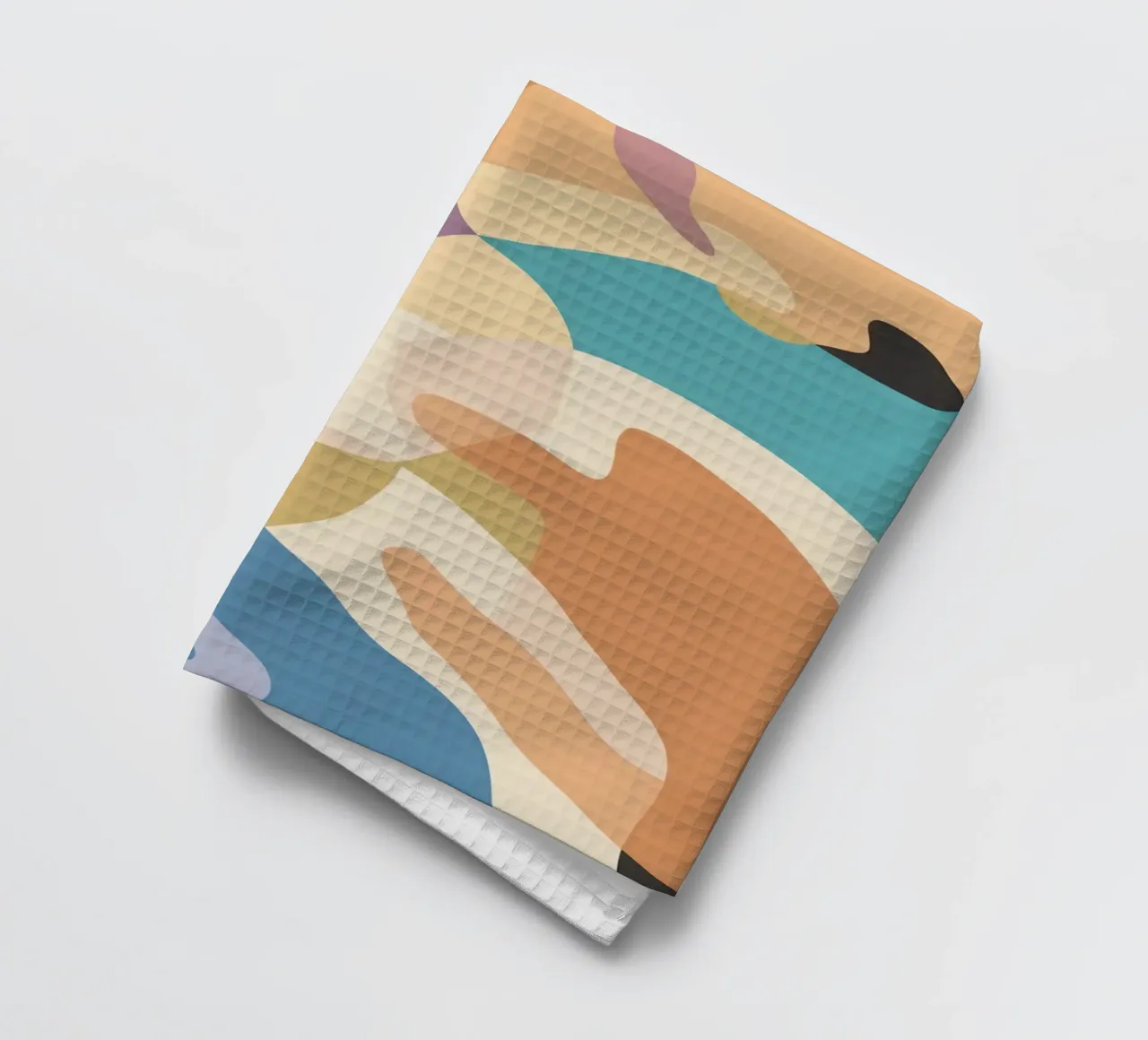 Pastel Form Abstraction tea towel by Veil Maya