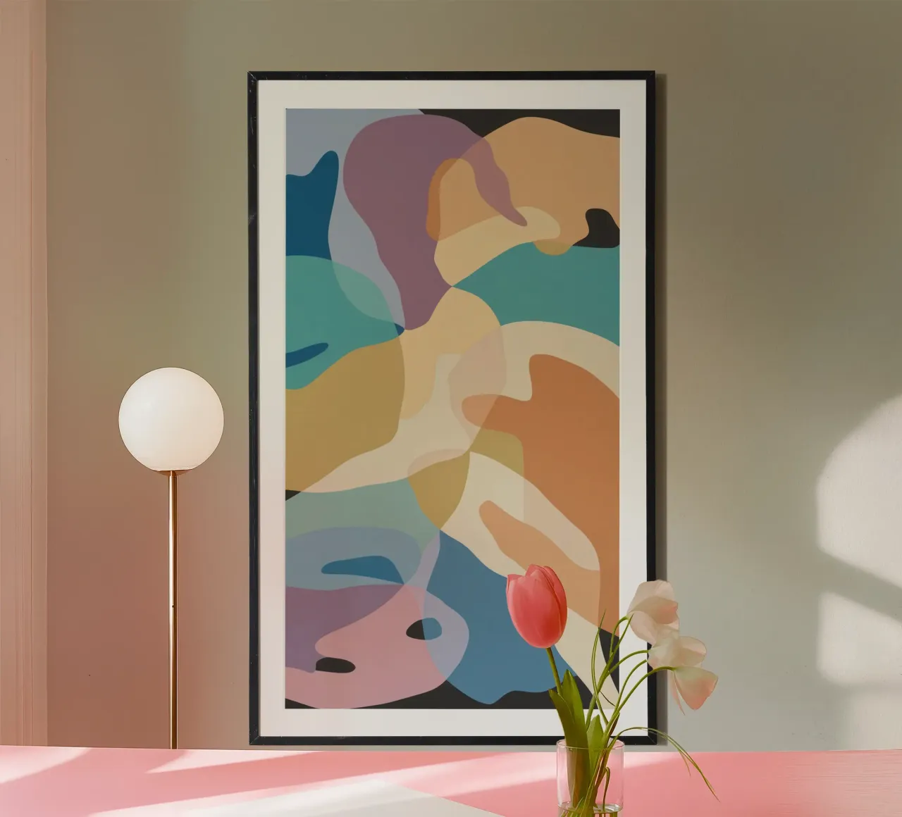 Pastel Form Abstraction hahnemühle by Veil Maya