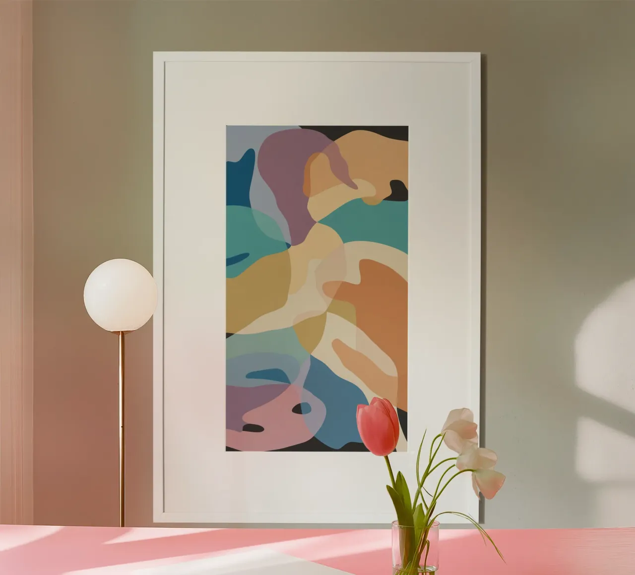 Pastel Form Abstraction hahnemühle by Veil Maya