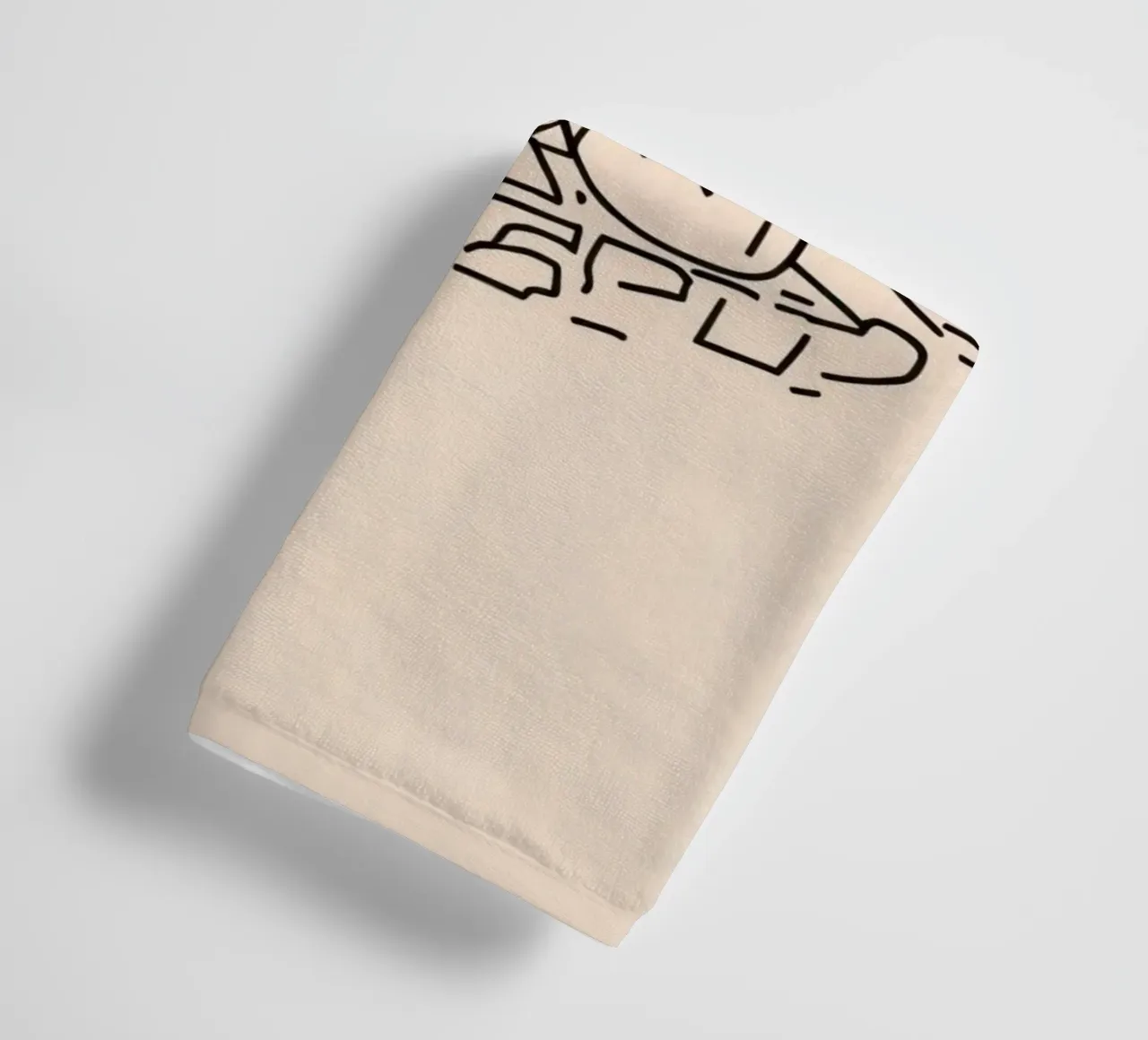 man reflects by the water while sitting on the shore towel by DesignDoodle