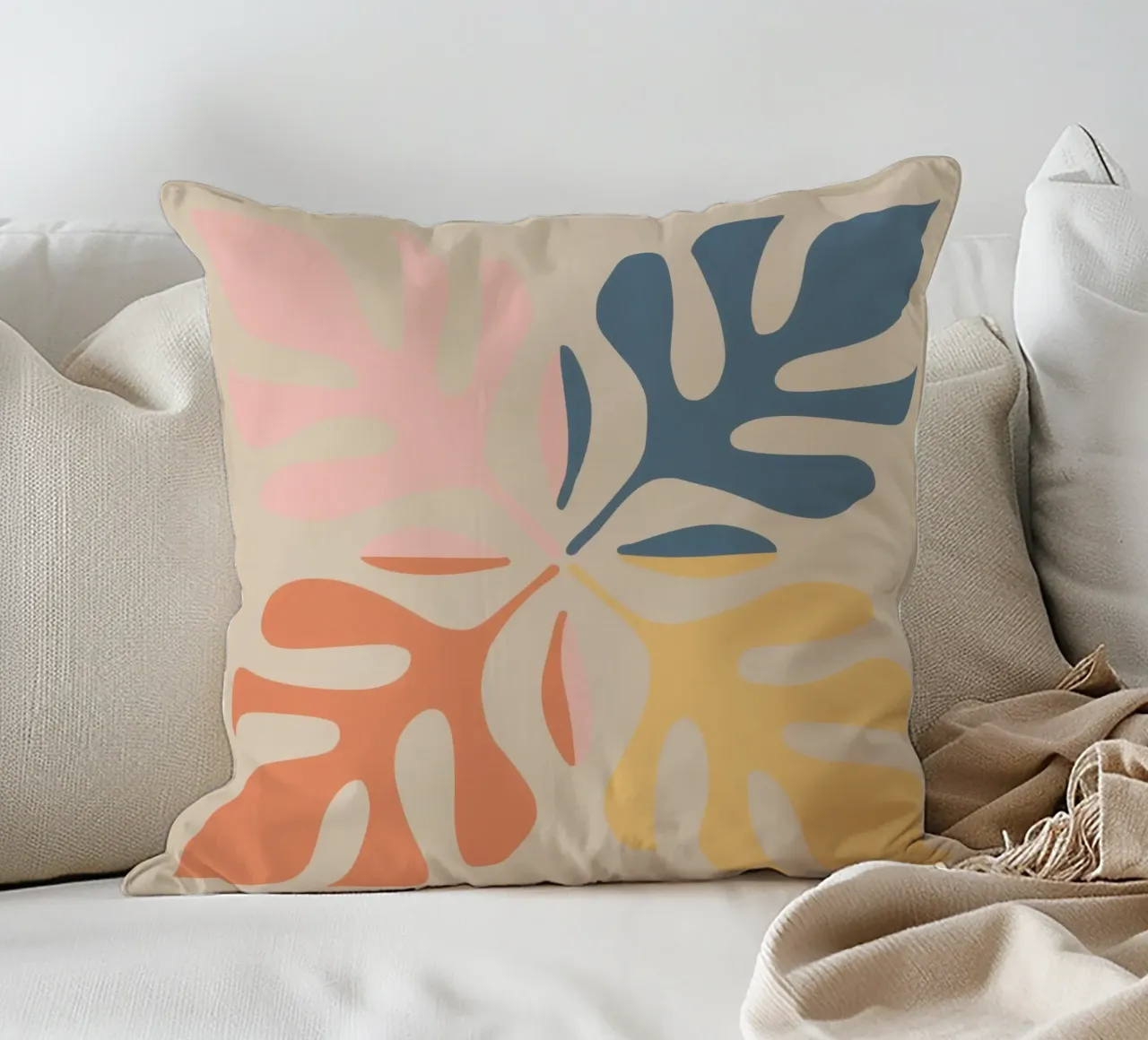 Forme botaniche astratte cuscino da Flock Reverie