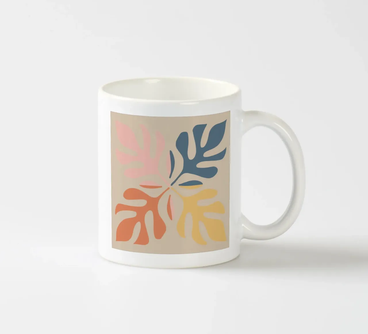 Forme botaniche astratte tazza in ceramica da Flock Reverie