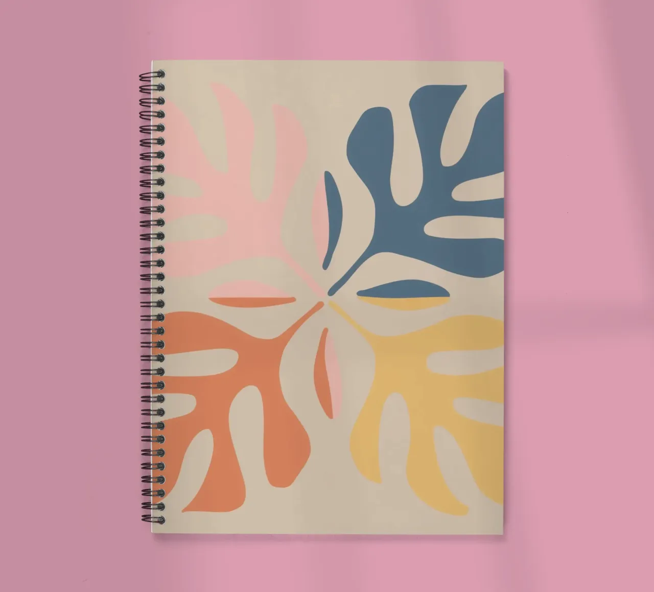Abstract Botanical Forms spiral notebook by Flock Reverie