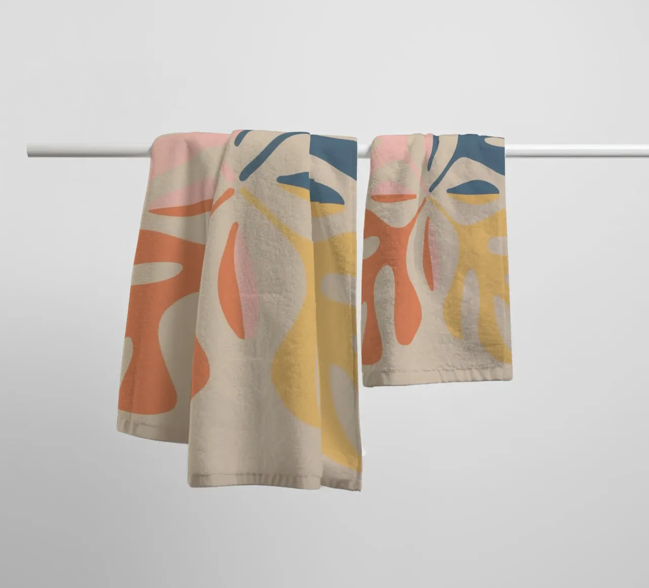 Forme botaniche astratte asciugamano da bagno da Flock Reverie
