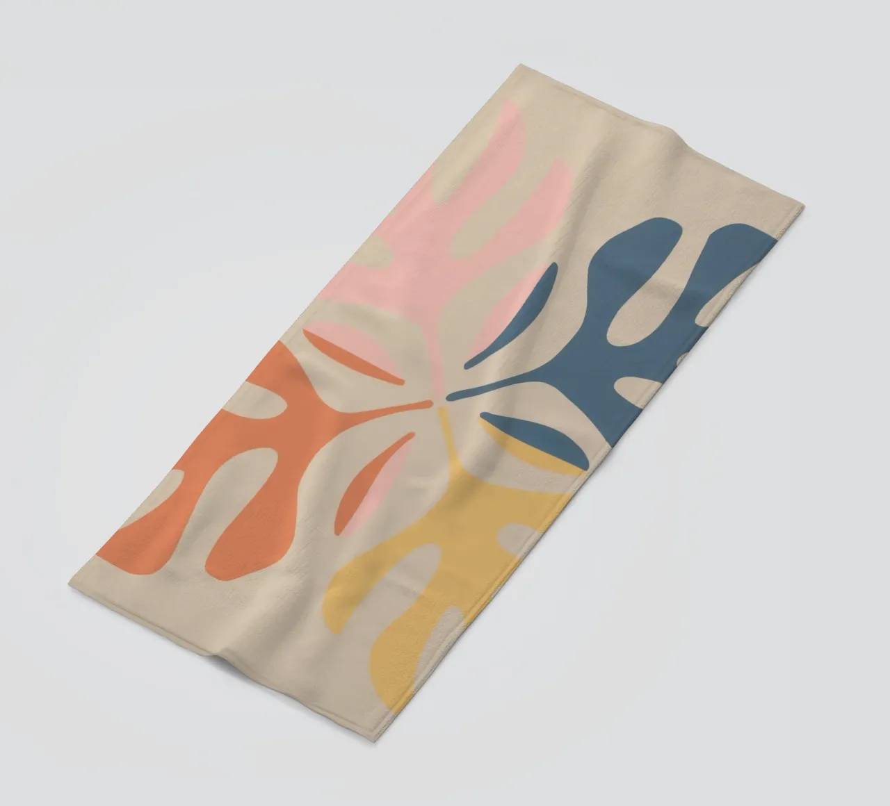 Forme botaniche astratte telo mare da Flock Reverie