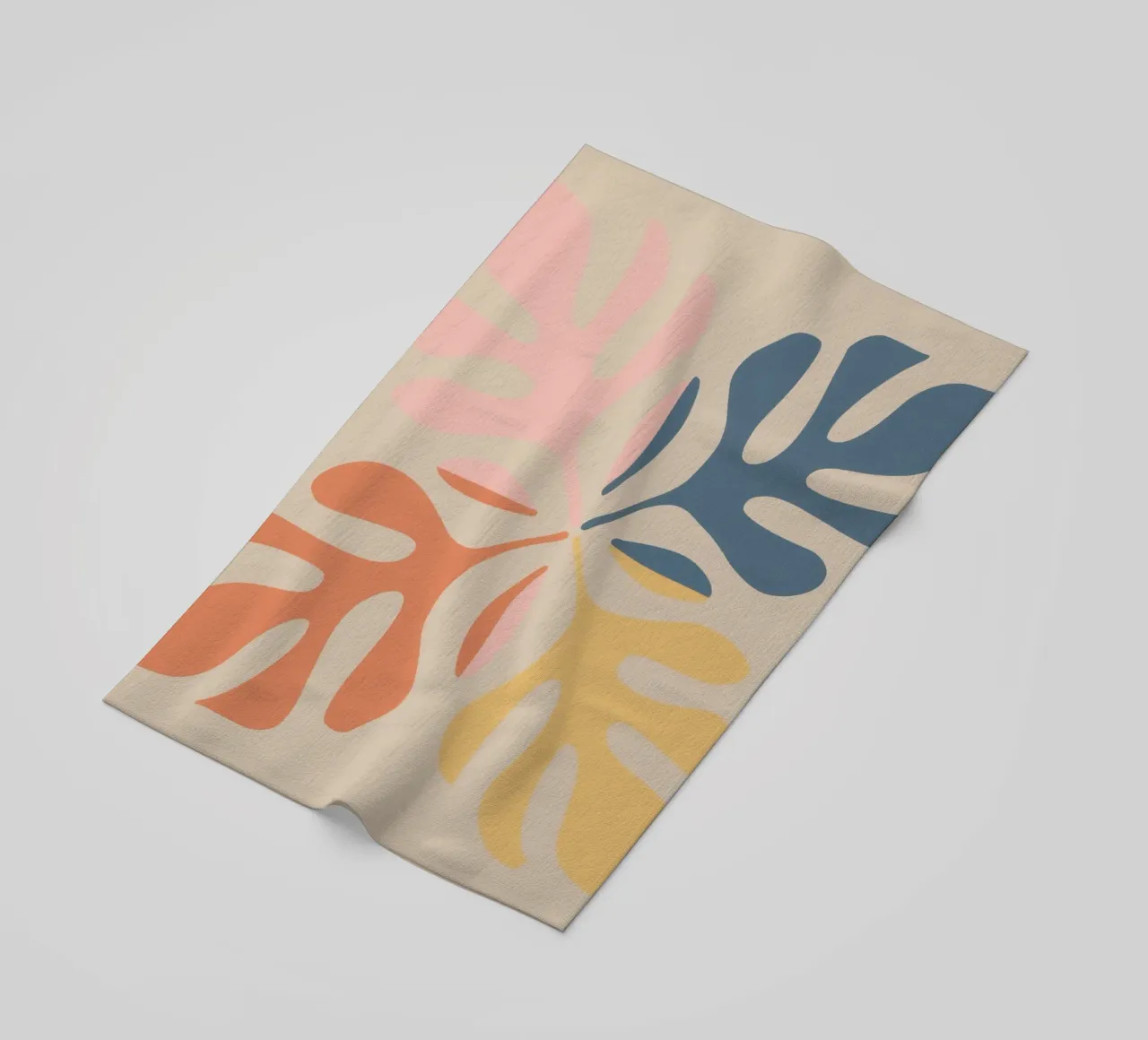 Forme botaniche astratte telo mare da Flock Reverie