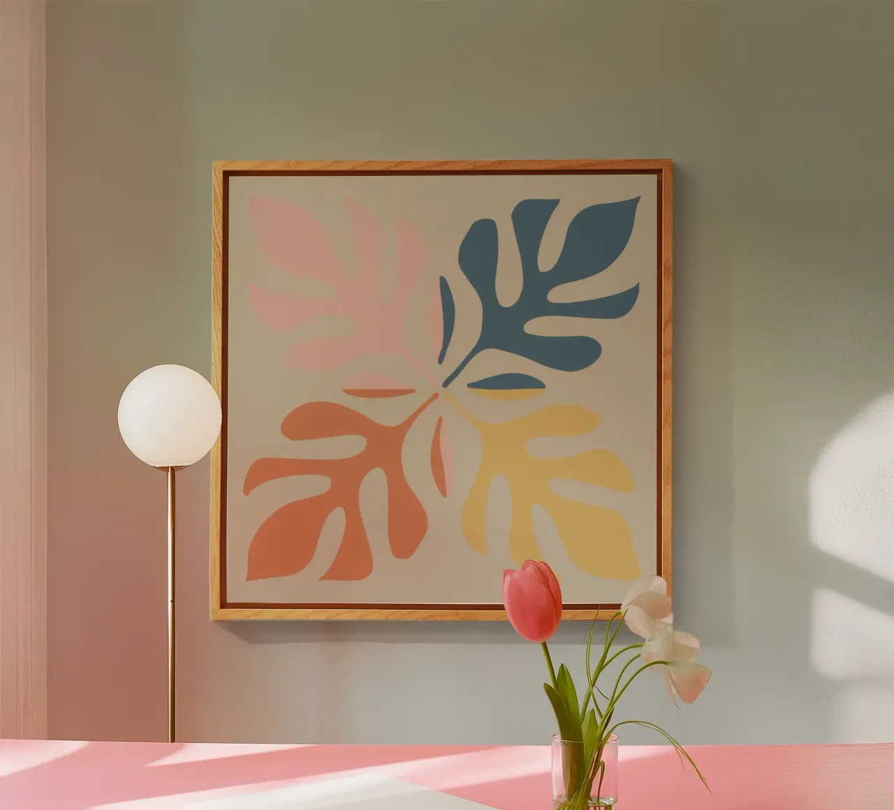 Forme botaniche astratte plexiglass da Flock Reverie