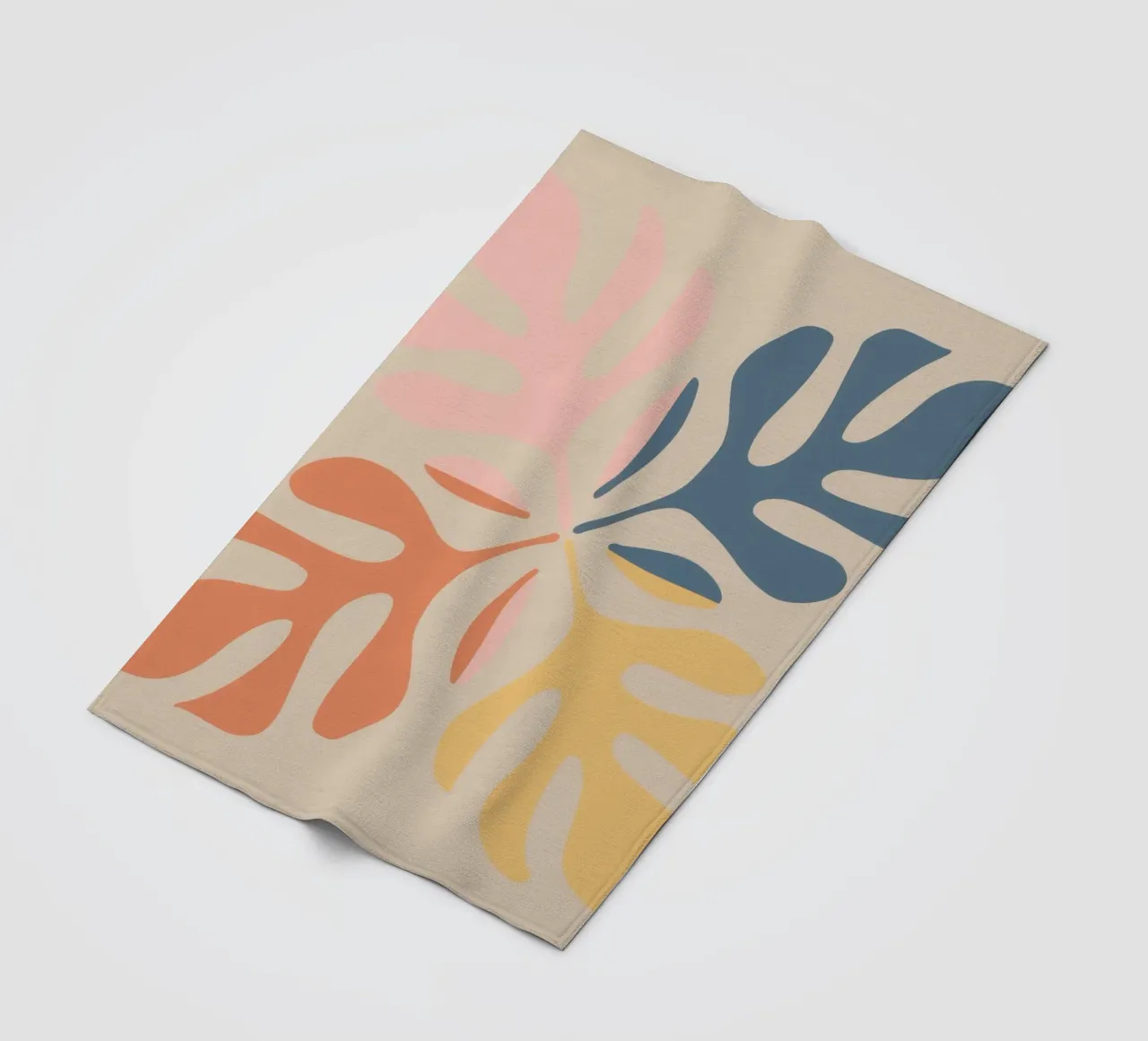 Forme botaniche astratte coperta in pile da Flock Reverie