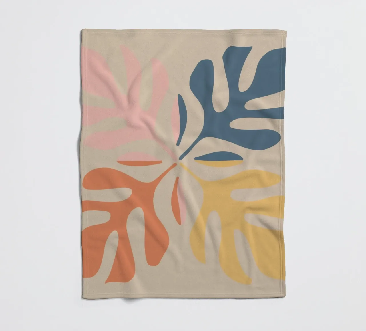 Forme botaniche astratte coperta in pile da Flock Reverie