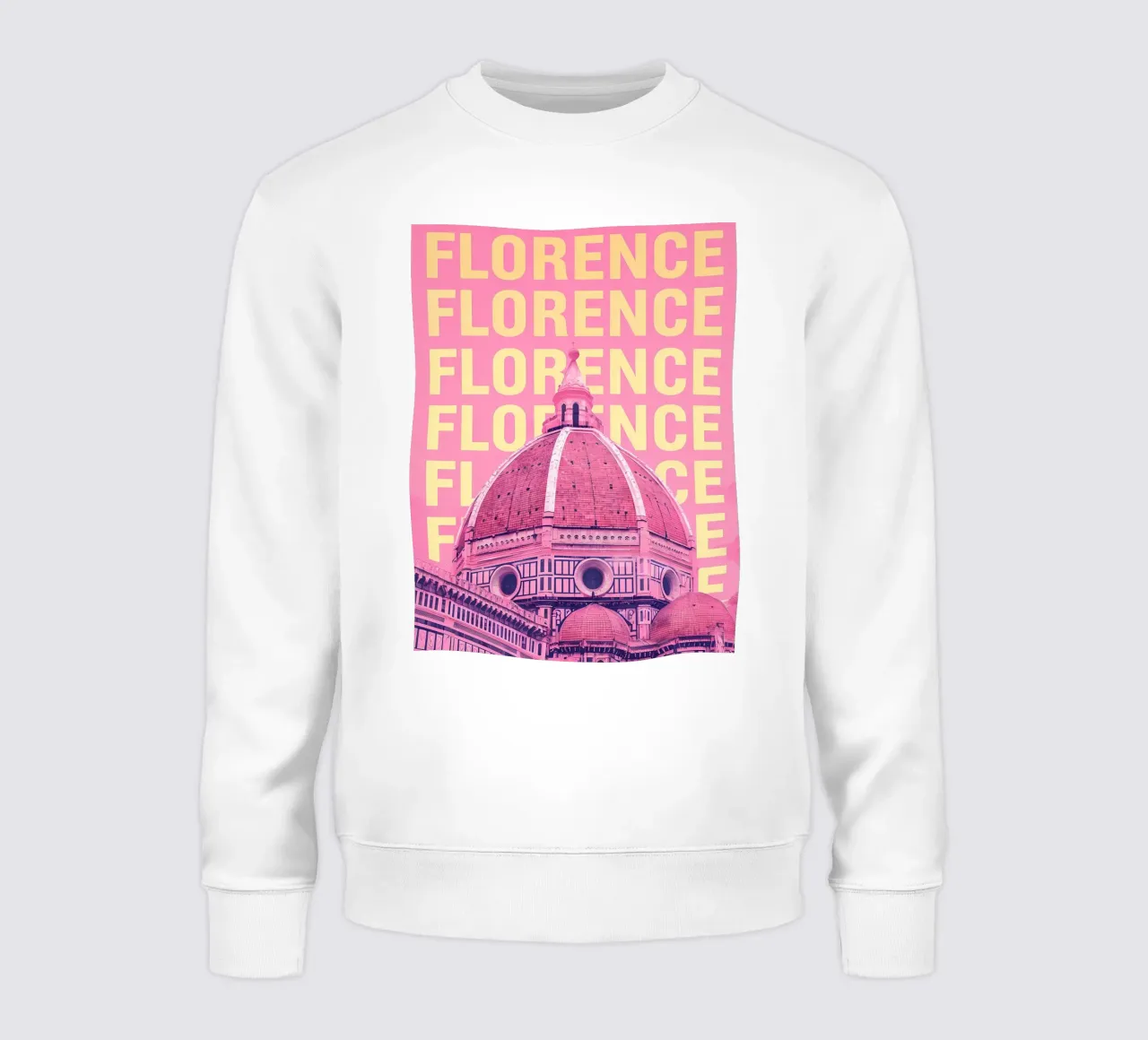 Cattedrale di Firenze Rosa Pop Art felpa da 🥝 KIWI STORE