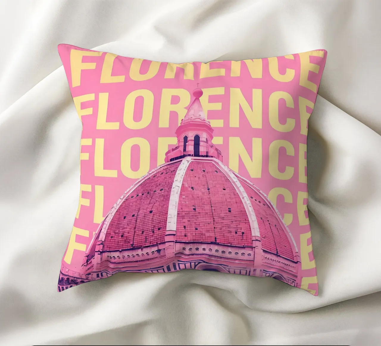 Cattedrale di Firenze Rosa Pop Art cuscino da 🥝 KIWI STORE