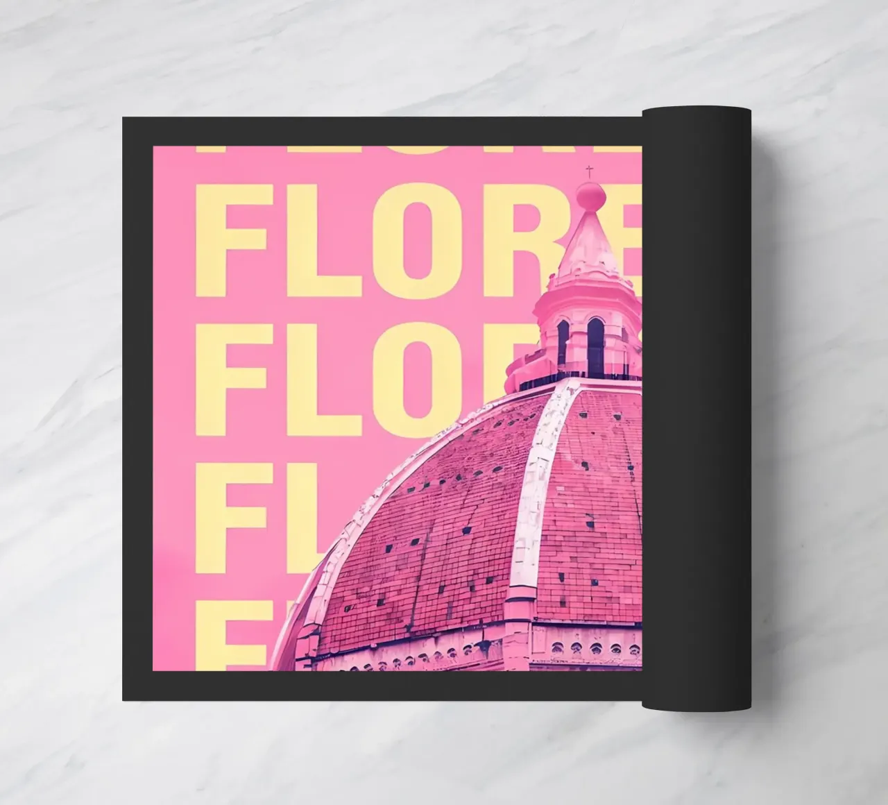 Cattedrale di Firenze Rosa Pop Art zerbino da 🥝 KIWI STORE