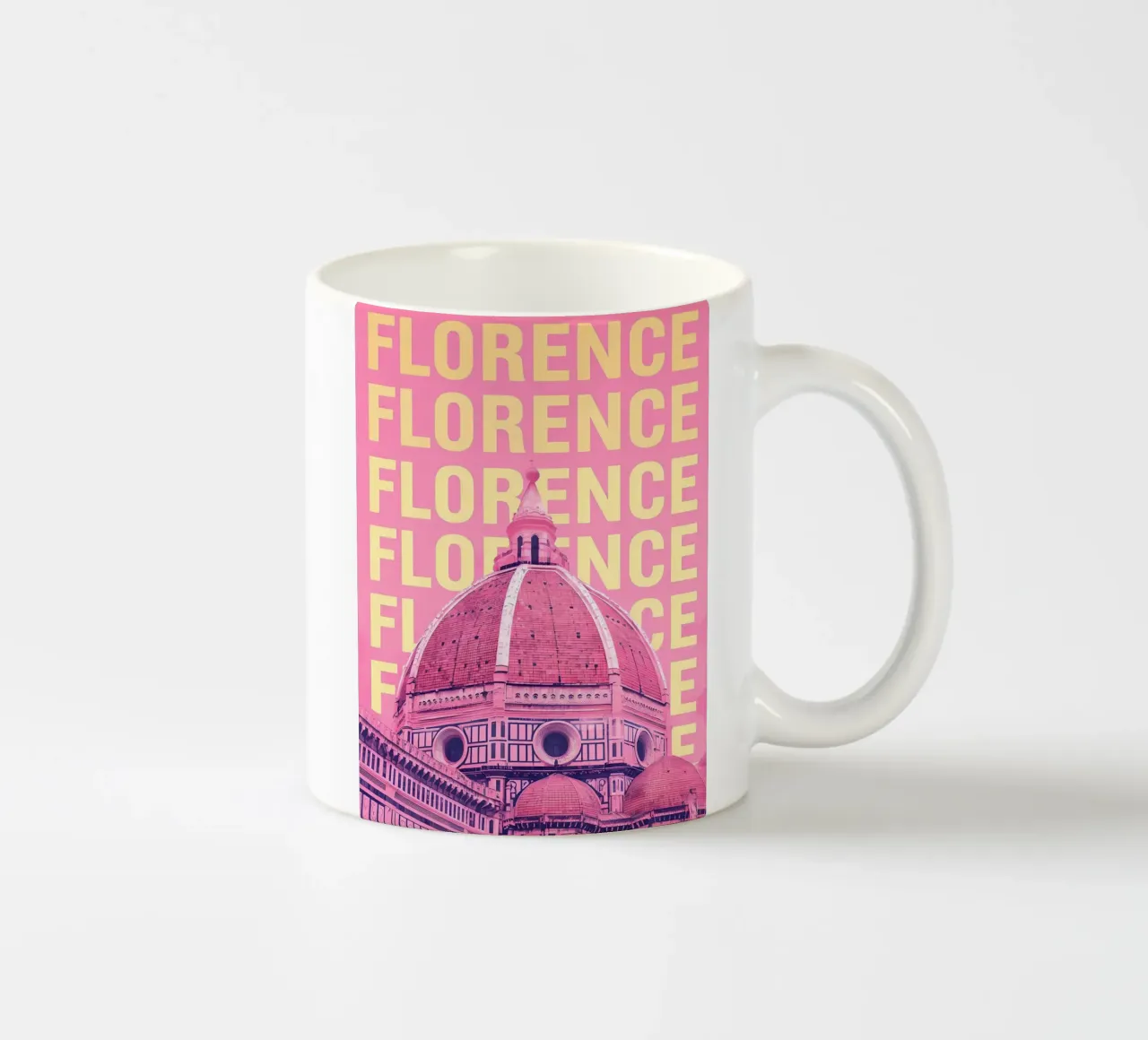 Cattedrale di Firenze Rosa Pop Art tazza in ceramica da 🥝 KIWI STORE