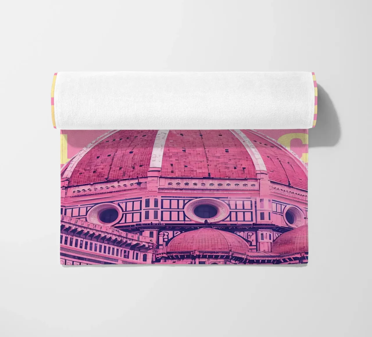 Cattedrale di Firenze Rosa Pop Art telo mare da 🥝 KIWI STORE