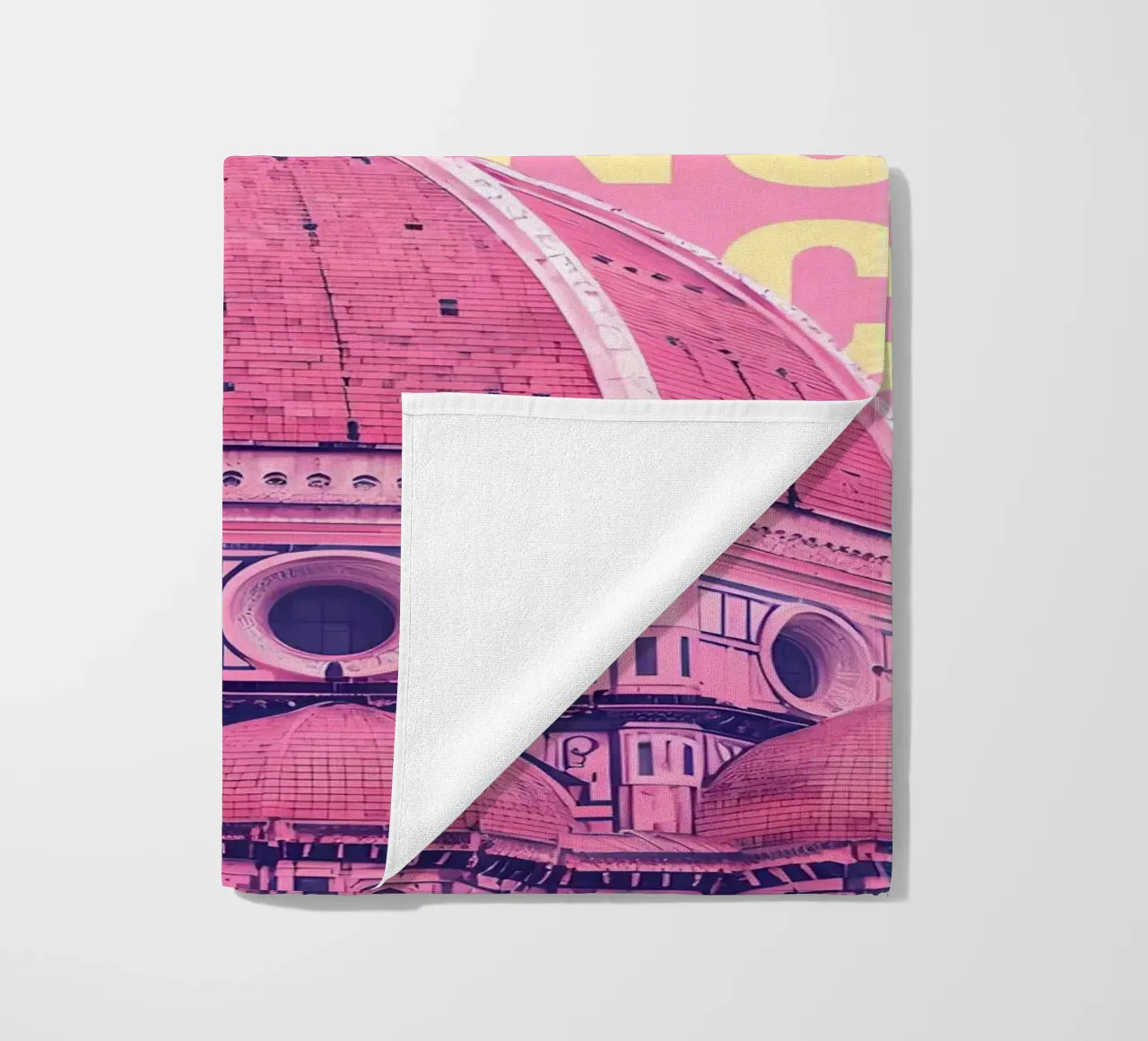Cattedrale di Firenze Rosa Pop Art telo mare da 🥝 KIWI STORE