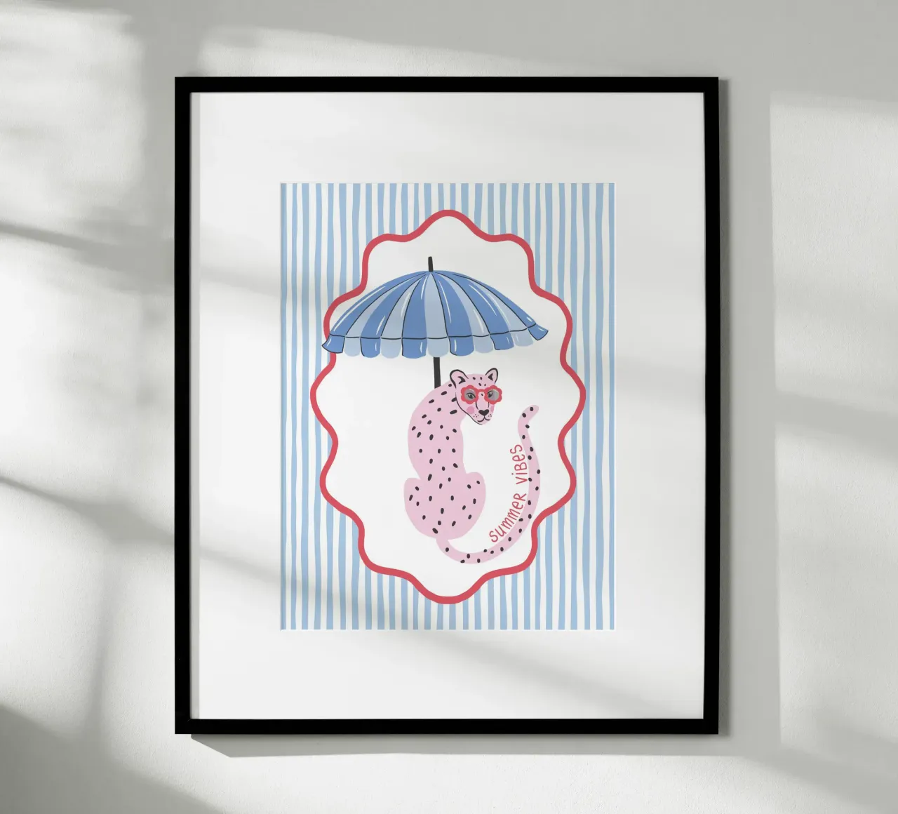 Summer vibes leopard - blue carta hahnemühle da Vivdesign