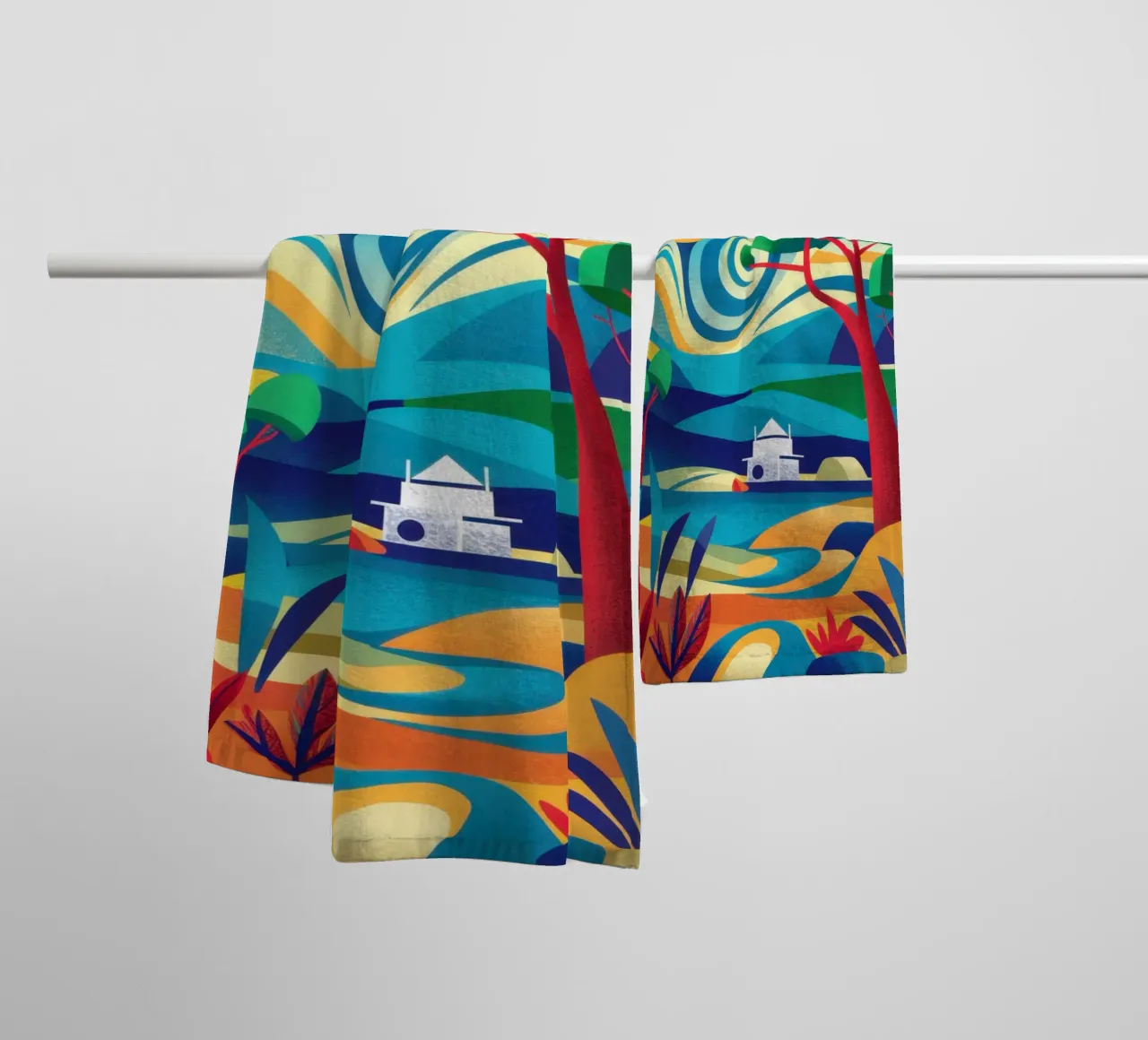 Voyage côtier serviette de bain de Flock Reverie