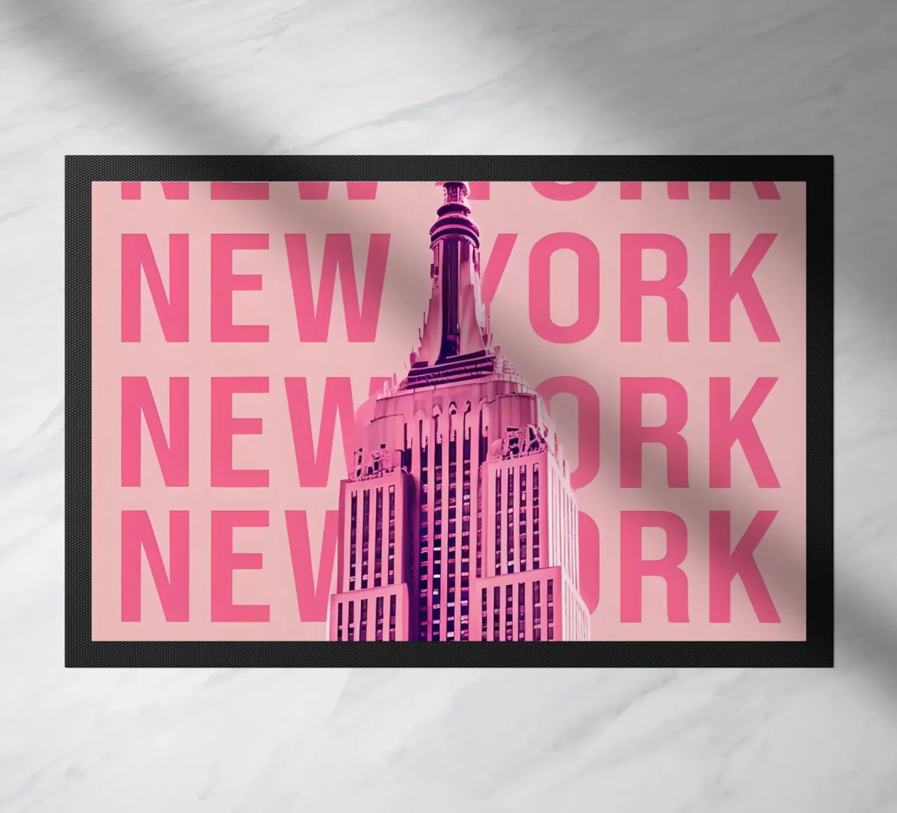 Empire State Building New York Rosa Pop Art zerbino da 🥝 KIWI STORE
