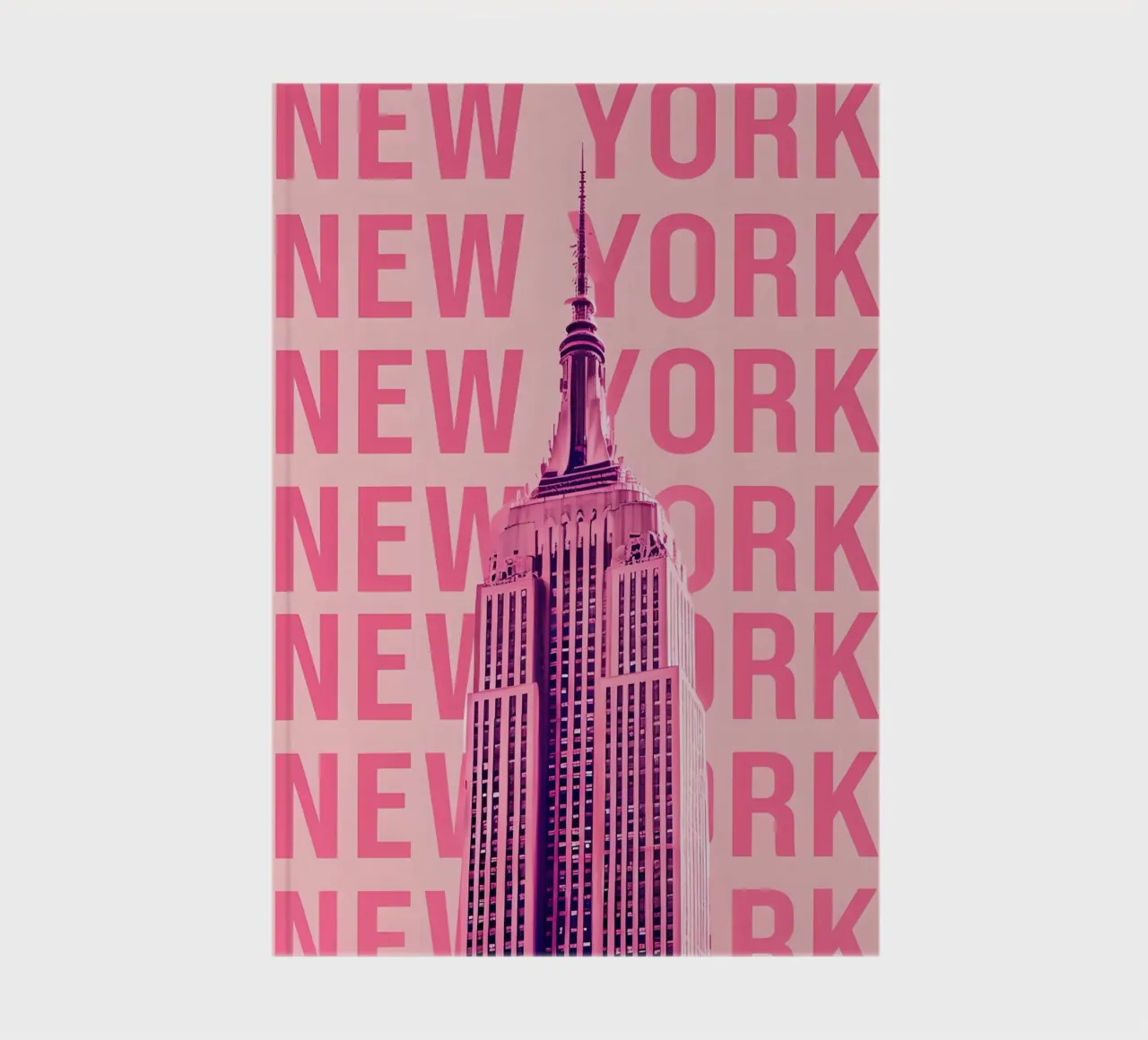 Empire State Building New York Rosa Pop Art diario da 🥝 KIWI STORE